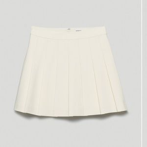 Aritzia Sunday Best Olive Miniskirt in White